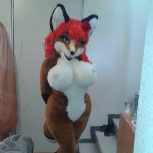 Hot Fursuit Porn - e621 anthro aurora_spencer big_breasts birthmark breasts canine eyeliner  female fox fursuit hair hair_bow hair_ribbon huge_breasts looking_at_viewer