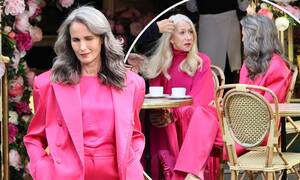 Helen Mirren Pornstar - EXC: Andie MacDowell joins Helen Mirren to shoot glam L'Oreal advert in  Paris | Daily Mail Online