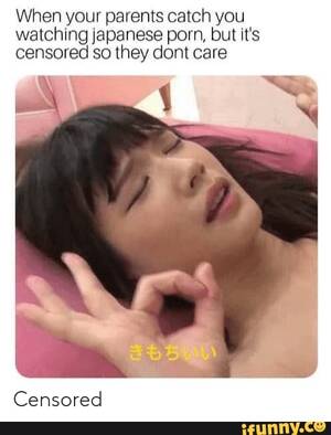 Japanese Porn Meme - When your parents catch you watching japanese porn, but it's censored so  they dont care Censored - iFunny Brazil