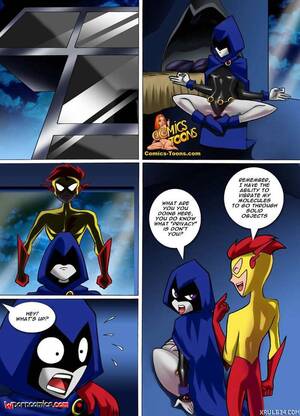 cartoon the flash porn - âœ…ï¸ Porn comic ComicsToons. Raven X Kid Flash Sex comic Flash with Raven |  Porn comics in English for adults only | sexkomix2.com