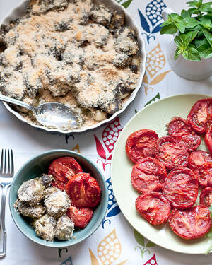 french nudist beach cumshots - Gluten-Free Baked Gnocchi with Oregano-Chive Pesto and Slow Roasted  Tomatoes | Cafe Johnsonia