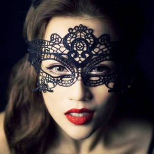 Masquerade - Fashion Sexy Embroidery Black Lace Mask Lady Cutout Eye Face Mask Porn  Masquerade Mysterious Masks For