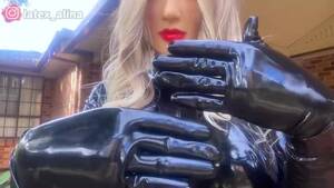 latex alena gloves - Real Rubber Doll Playing with Shiny Latex Gloves - Pornhub.com