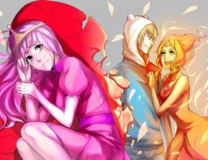 Dungeon Adventure Time Flame Princess Porn - Princess Bubblegum, Finn |and Flame Princess #heartbreak #adventuretime  #anime