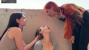 Lesbian Spit Humiliation - Two Sporty Dominant Girls Spit In Slave-Girl's Mouth And Spit In Her Face -  Saliva Fetish And Spitting Lesbian Domination - XNXX.COM