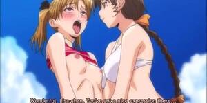 Hentai Anime Lesbian Beach - Yuri beach sex - Tnaflix.com