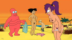 Futurama Porn Leela And Amy - amy_wong female futurama hubert_j_farnsworth human male mole photoshop  turanga_leela zoidberg