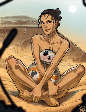 hentai star wars - Star Wars - Rey with BB8 by Ganassa