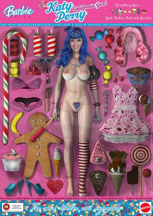 katy perry bdsm toons - Katy Perry, California Gurl Barbie Doll by PaulSuttonArt