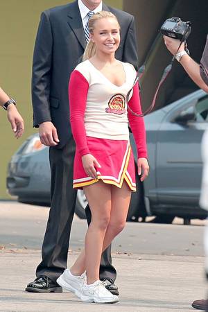 hayden panettiere cheerleader upskirt - Hayden Panettiere's cheerleader outfit. Audrina Patridge in a bikini