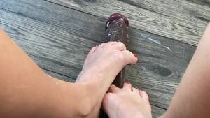 lotion footjob - Amateur FOOTJOB with BIG BLACK Cock. a LOT LOTION ON FEET - POV -  Pornhub.com