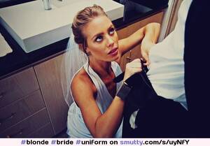 Bride Uniform Porn - #bride #uniform #wife #wedding #down #look #hungry #face