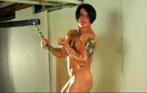 Melody Spetko Lesbian - Big FBB Melody Nude Flexing Her Muscles - FBB porn videos