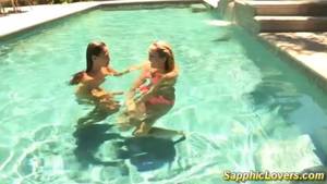lesbian babes pool - 