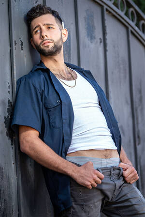 Greek Male Porn Stars - Gay porn star Argos Santini is a handsome hunk with a hairy body