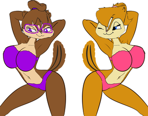 Alvin And The Chipmunks Porn Bikini - Rule 34 - 20th century fox 2girls akatsukishiranui-fox alluring alvin and  the chipmunks alvin and the chipmunks the squeakquel anthro big breasts  bikini brittany and the chipettes brittany miller chipmunk edit female
