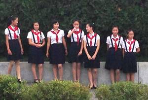 North Korea Traffic Ladies - 