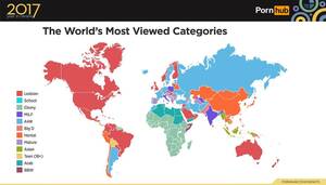 asian porn categories - Pornhub releases the most-viewed genres for each country in 2017 | Newshub