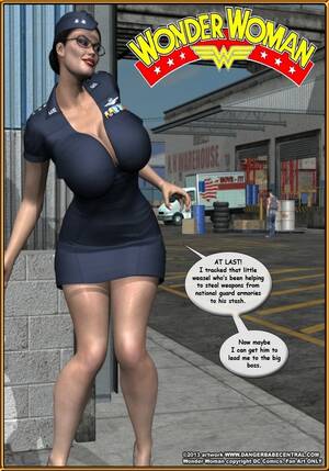 3d Superheroine Comic Porn - Wonder Woman vs The Arms Dealer- MrX - Porn Cartoon Comics