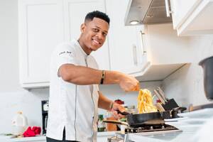 Chef - Feeding Women Grapes by Hand Made Seductive Miami Chef a Viral Star