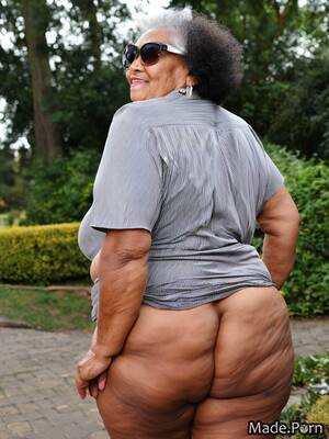 Granny Porn Black Thick Thigh Fat - Porn image of 80 black hair big ass photo ssbbw woman fat created by AI