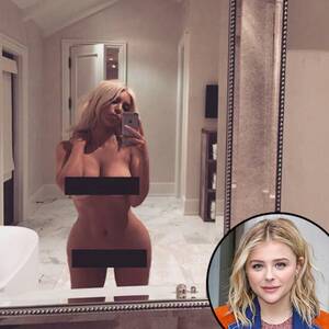 Chloe Grace Moretz Porn Captions - ChloÃ« Grace Moretz Denies ''Slut-Shaming'' Kim's Naked Selfie