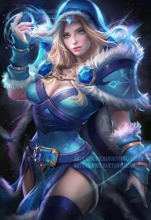Crystal Maiden Dota 2 Porn - Crystal Maiden by sakimichan : r/DotA2