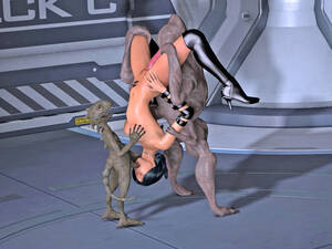 3d Alien Xxx - 3d alien XXX creatures are fucking holes of babes | Porncraft 3d
