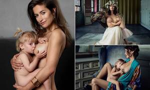 naked mothers lactating - Woman hits out at breastfeeding shamers by nursing while naked | Daily Mail  Online