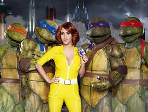 Ninja Turtles April Oneil Porn - Casey Jones fucks April O'Neil while TMNT punishes female Shredder