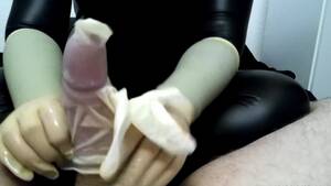 latex glove sex on penis - Milking in a White Latex Glove - Pornhub.com