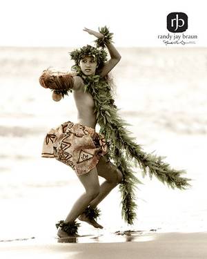 Native Hawaiian Hula Dancers Porn - Hula dancer with Ê»uli Ê»uÊ»li (feather covered gourd rattle) implement, kapa  skirt, and fern lei.