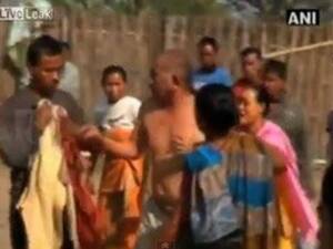 Forced Sex Sex Videos - Indian women strip and beat politician accused of rape