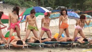 Asian Beach Group Sex - Incredible All-Asian Orgy at the Beach | Any Porn