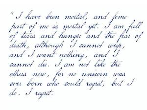 Last Unicorn Porn - The last unicorn quote