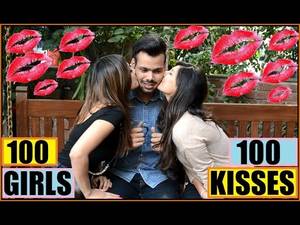 2 Girls Kissing 1 Guy - 