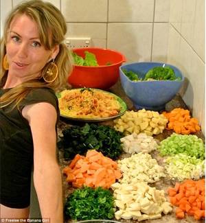 Banana Girl Freelee Porn - Freelee tends to eat 'mono meals' consisting of a single ingredient -  usually fruit