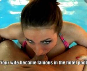 Blonde Pool Porn Caption - Pool Caption GIFs - Porn With Text