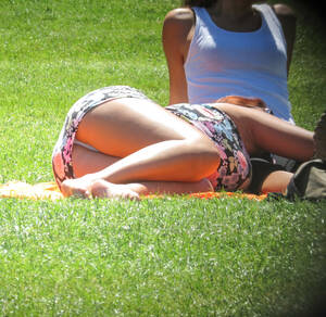 candid park upskirt - Park upskirt girl makes you drop whatever you're doing so you can stare at  her ass