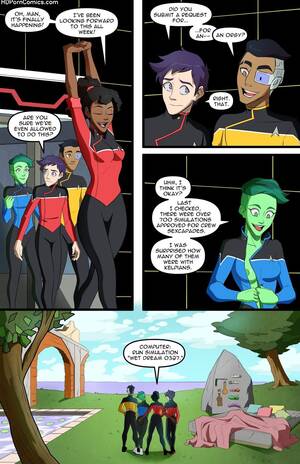 cartoon porn star trek - Lower Decks - Orgy Simulation comic porn | HD Porn Comics