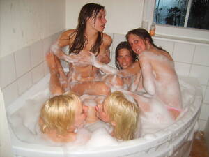 group of naked friends - 