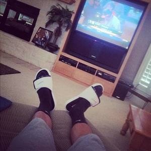 Nike Socks Fetish - Re: Socks and sandals/slides