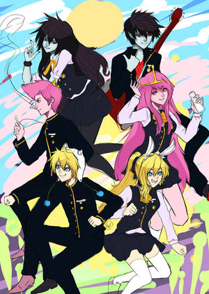 Anime Adventure Time Jake - Gumball Guardian Mini Print 5x7 inch inch inkjet print / Adventure Time Fan  Art | Gumball