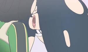 Anime Lesbian Hentai Tongue - Anime lesbians using their long tongues for intense pleasure