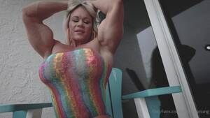 aleesha boobs - FBB Aleesha Pec Flex Rainbow