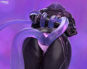 Anal Tentacles Porn - Warframe SFM tentacle fucked futanari in anal and dickhead hole