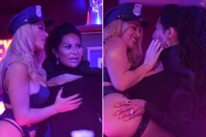Jennifer Salt Porn - Jen Shah gets handsy with porn star during strip club gig