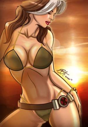 cartoon rogue nude - Rogue swimsuit 2013 by on deviantART