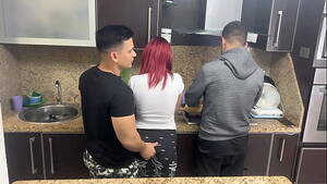 husband and friend - My Husband's Friend Grabs My Ass When I'm Cooking Next To My Husband Who  Doesn't Know That His Friend Treats Me Like A Slut Ntr - xxx Mobile Porno  Videos & Movies -
