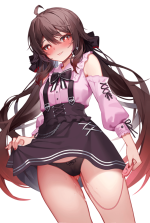 hu upskirt - Hu Tao skirt lift (by PinkiO) free hentai porno, xxx comics, rule34 nude  art at HentaiLib.net